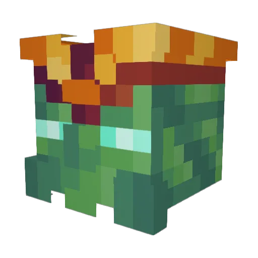 2Pro Minecraft avatar head, 3D render