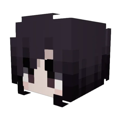 2RU1 Minecraft avatar head, 3D render