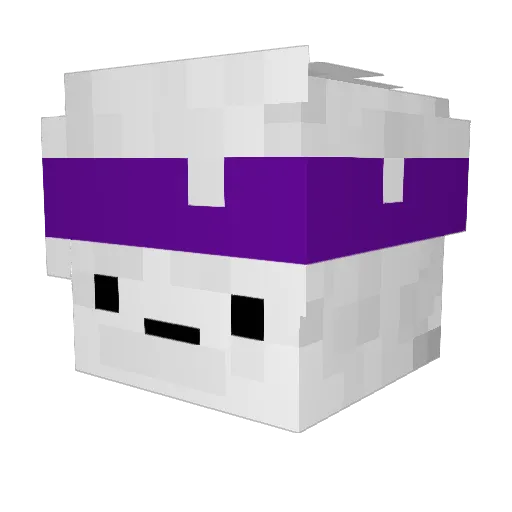 2Real_skr Minecraft avatar head, 3D render