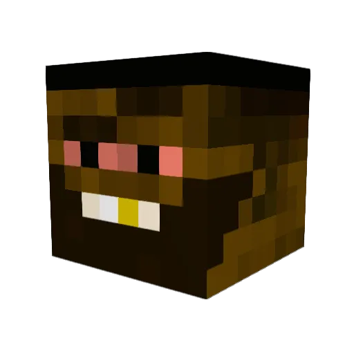 2SPI Minecraft avatar head, 3D render
