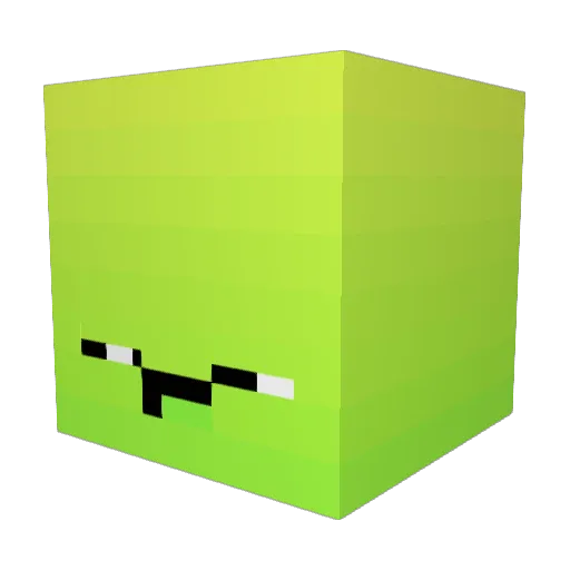 2SR_Alt Minecraft avatar head, 3D render
