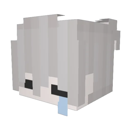 2Saaad Minecraft avatar head, 3D render