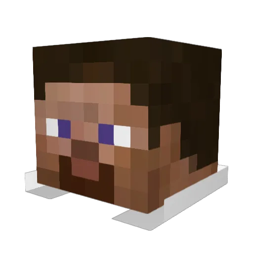 2School4Cool Minecraft avatar head, 3D render