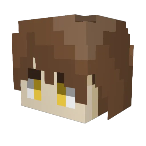 2SidedDice Minecraft avatar head, 3D render