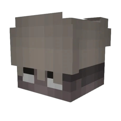 2Sitza Minecraft avatar head, 3D render