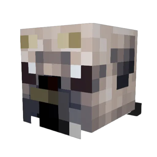 2Smokie Minecraft avatar head, 3D render