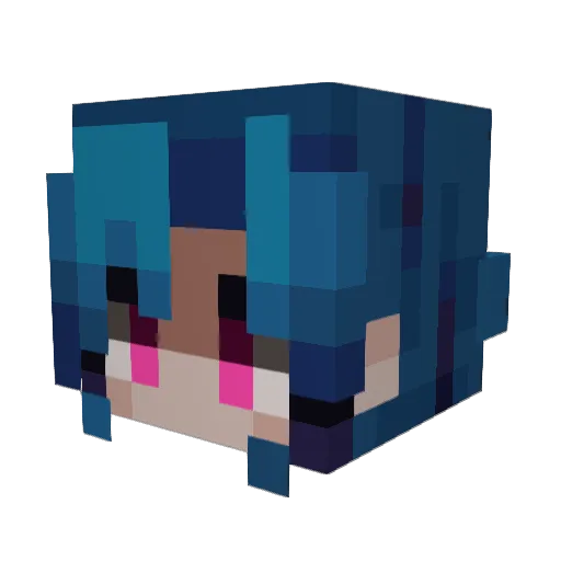 2Sound7 Minecraft avatar head, 3D render