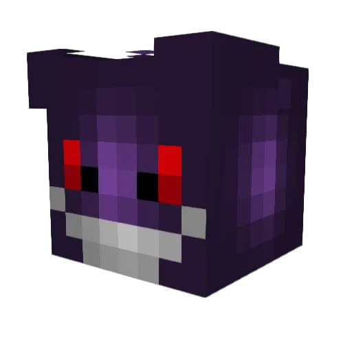 2TST Minecraft avatar head, 3D render