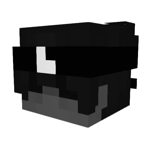 2Tension Minecraft avatar head, 3D render