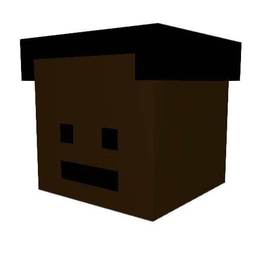 2Toons Minecraft avatar head, 3D render