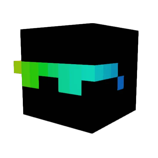2Tophat Minecraft avatar head, 3D render