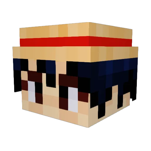 2Twice Minecraft avatar head, 3D render