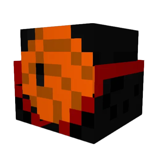 2WildCard4 Minecraft avatar head, 3D render