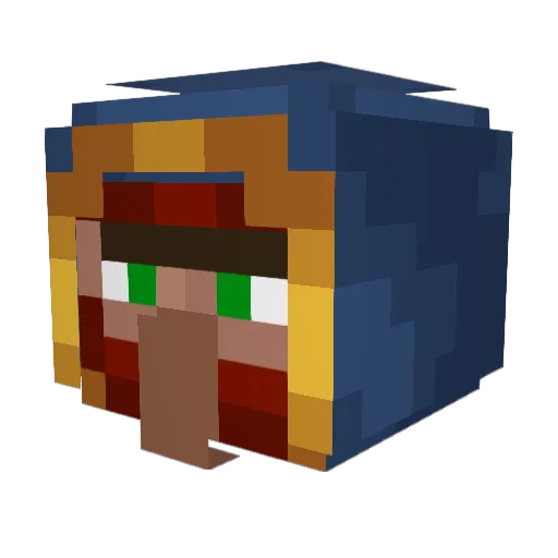 2_Do Minecraft avatar head, 3D render
