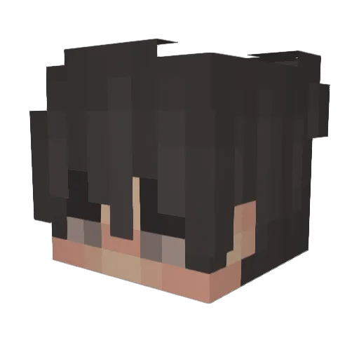 2_LorD Minecraft avatar head, 3D render