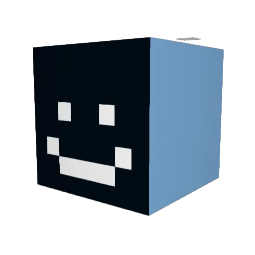 2_R0 Minecraft avatar head, 3D render