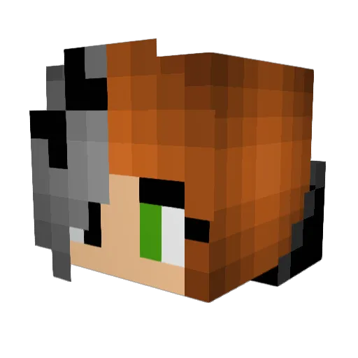 2_XenoR1val_2 Minecraft avatar head, 3D render
