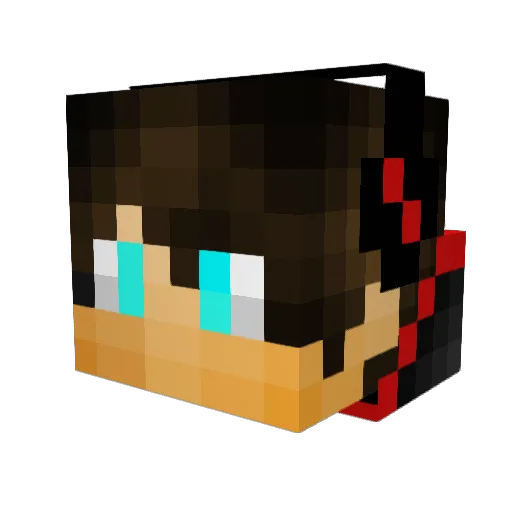 2_eZ Minecraft avatar head, 3D render