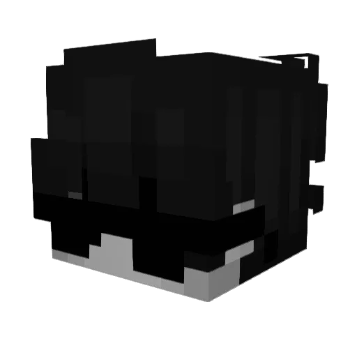 2_min Minecraft avatar head, 3D render