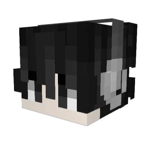 2_pello Minecraft avatar head, 3D render