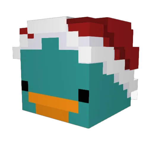 2_xlss Minecraft avatar head, 3D render
