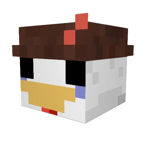 2boon Minecraft avatar head, 3D render