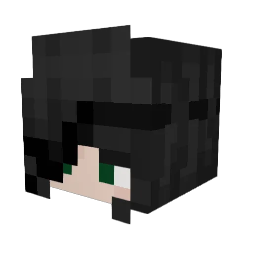 2chaoto Minecraft avatar head, 3D render