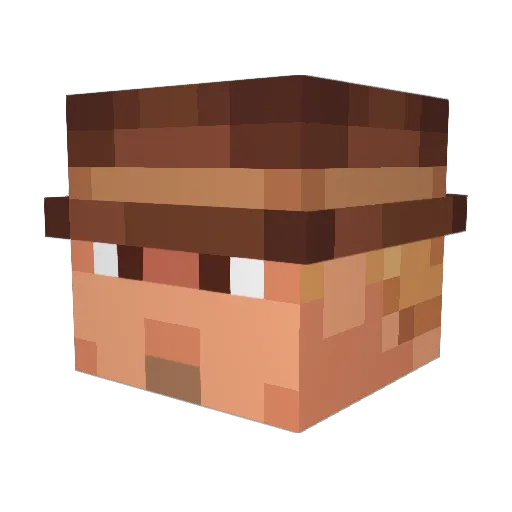 2darvin8 Minecraft avatar head, 3D render