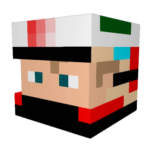 2diablejambe5 Minecraft avatar head, 3D render