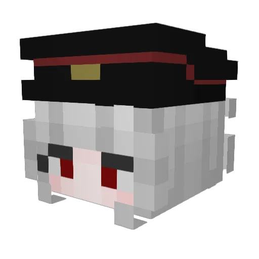 2dmn Minecraft avatar head, 3D render