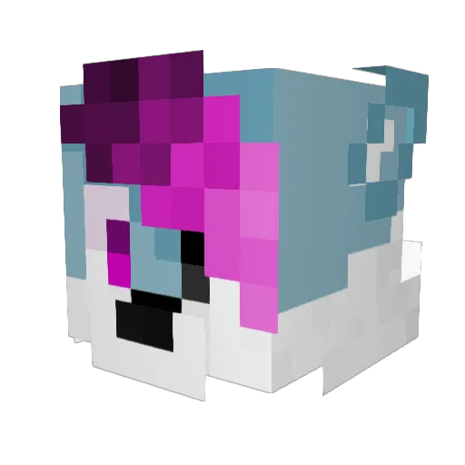 2do6 Minecraft avatar head, 3D render