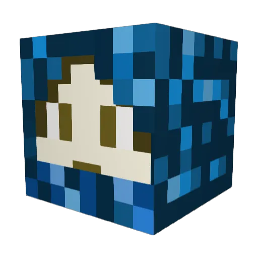 2doodle Minecraft avatar head, 3D render