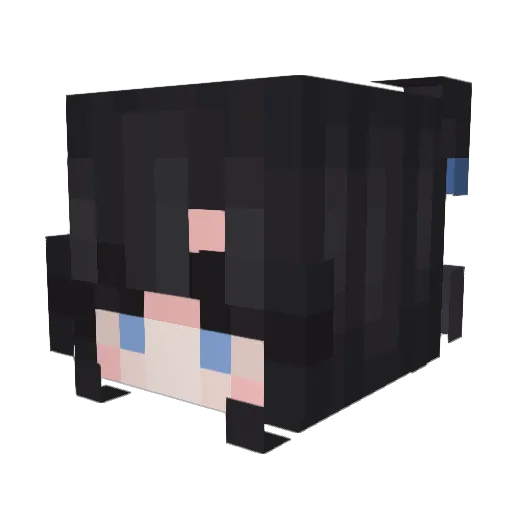 2ephyRus Minecraft avatar head, 3D render