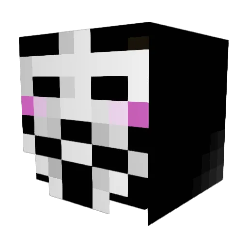 2f8 Minecraft avatar head, 3D render