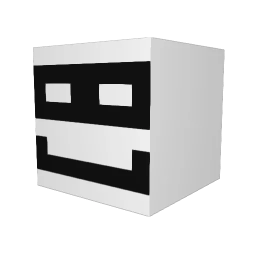 2facemannen Minecraft avatar head, 3D render