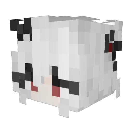 2farfromeden Minecraft avatar head, 3D render
