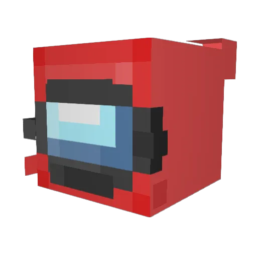 2fb Minecraft avatar head, 3D render