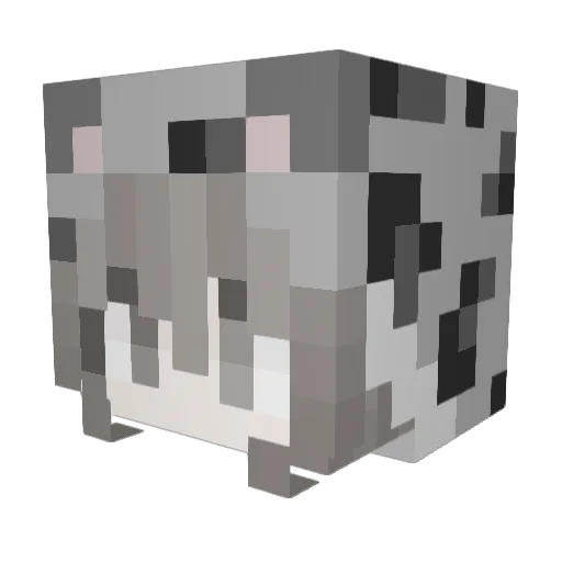 2ft6 Minecraft avatar head, 3D render