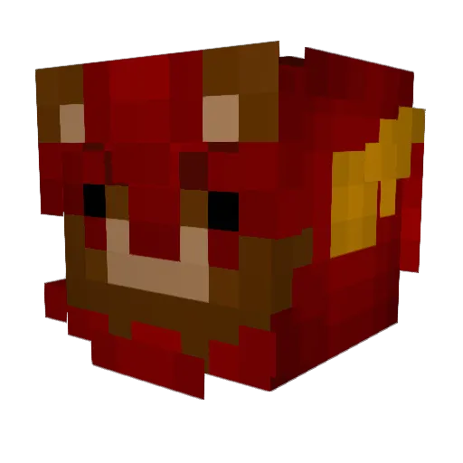 2fun Minecraft avatar head, 3D render