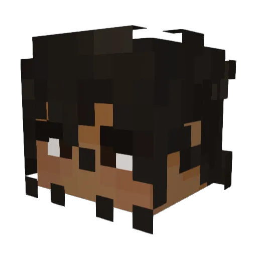 2gnat Minecraft avatar head, 3D render