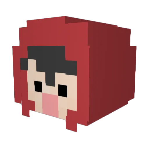 2gum2 Minecraft avatar head, 3D render