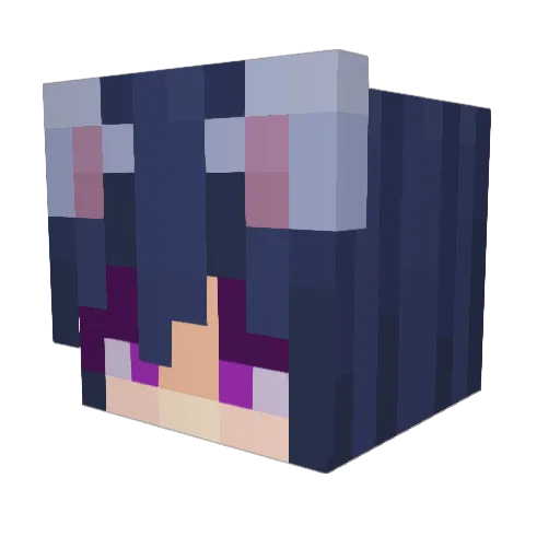 2headzban Minecraft avatar head, 3D render