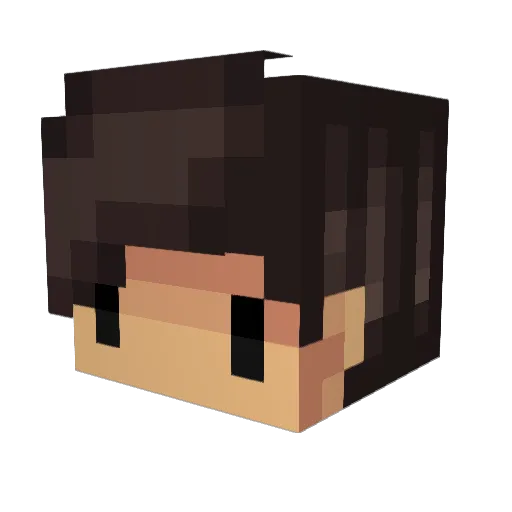 2heny0u Minecraft avatar head, 3D render