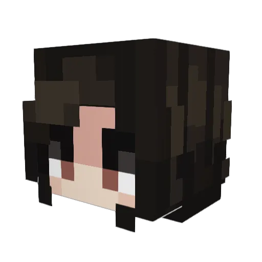 2hhy39 Minecraft avatar head, 3D render
