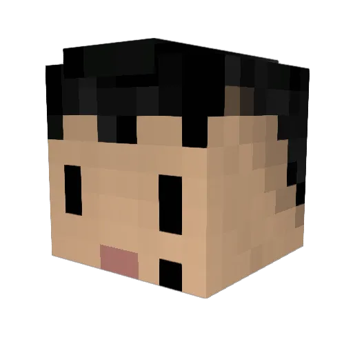 2horty_ Minecraft avatar head, 3D render