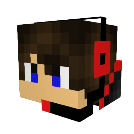 2hyde2 Minecraft avatar head, 3D render