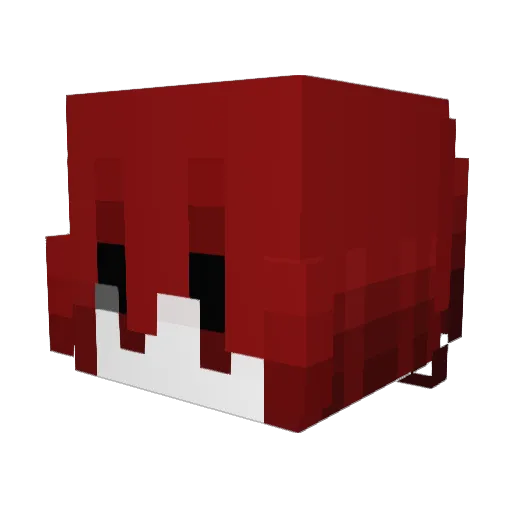 2iko Minecraft avatar head, 3D render