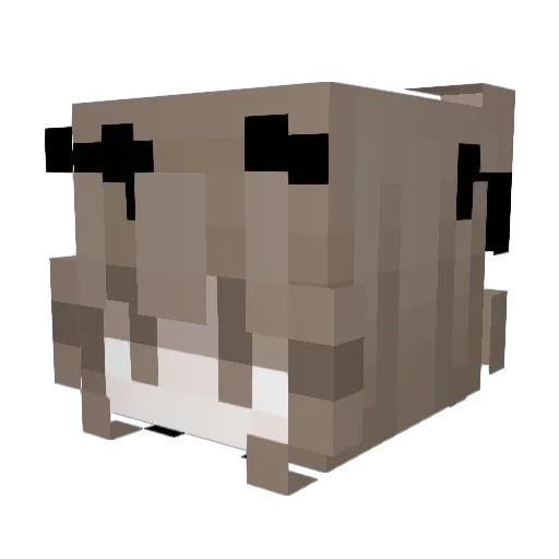 2ivd Minecraft avatar head, 3D render