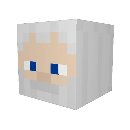 2jboyz Minecraft avatar head, 3D render