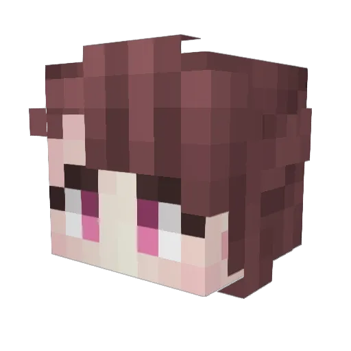 2jjiyu Minecraft avatar head, 3D render